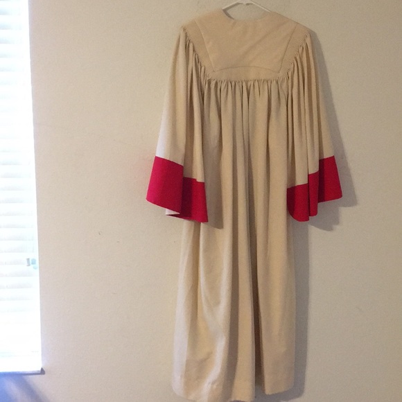 Murphy robes choir and pastor robe tan & red - Picture 3 of 6